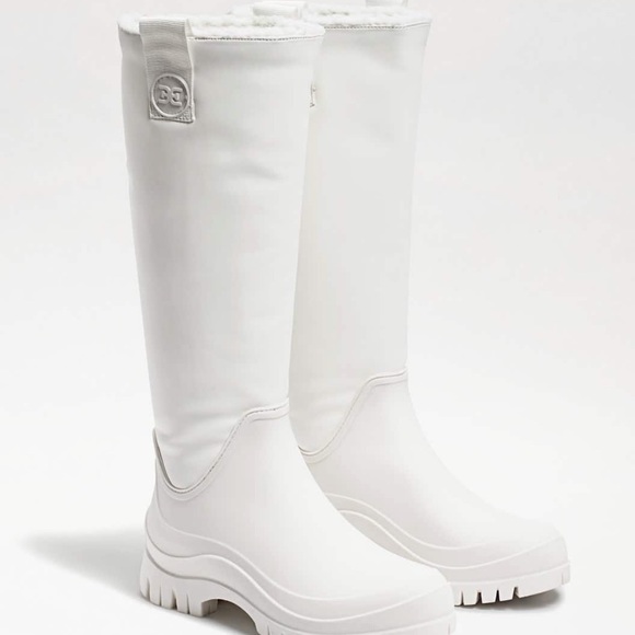 Sam Edelman Shoes - Sam Edelman Lessie Tall Rain Boots White NEW